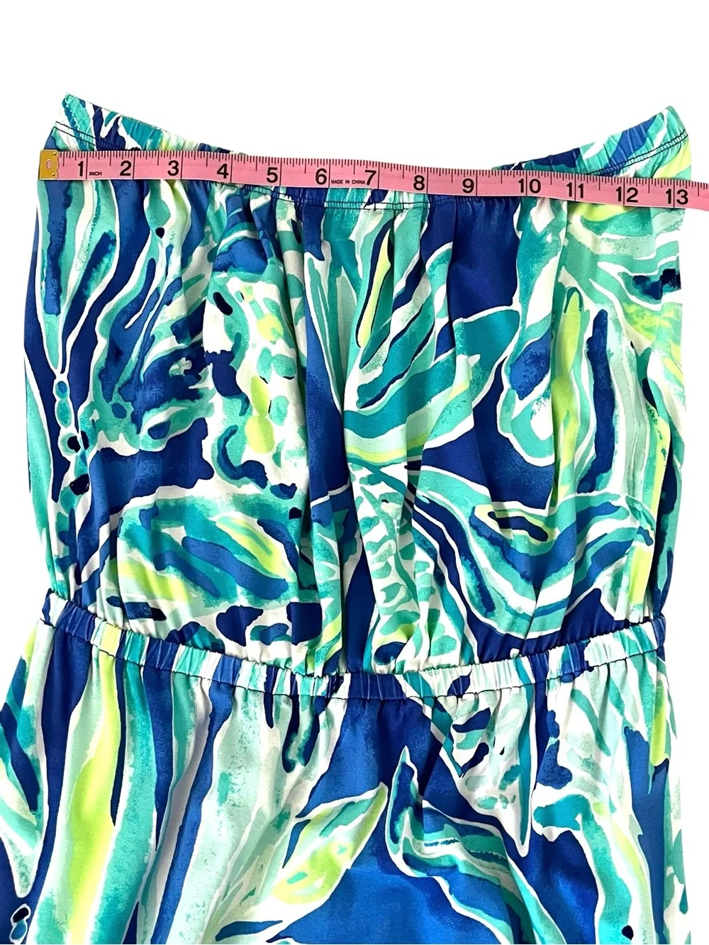 Lilly Pulitzer Marlisa Maxi Dress Beckon Blue Palm Passage Resort Medium
